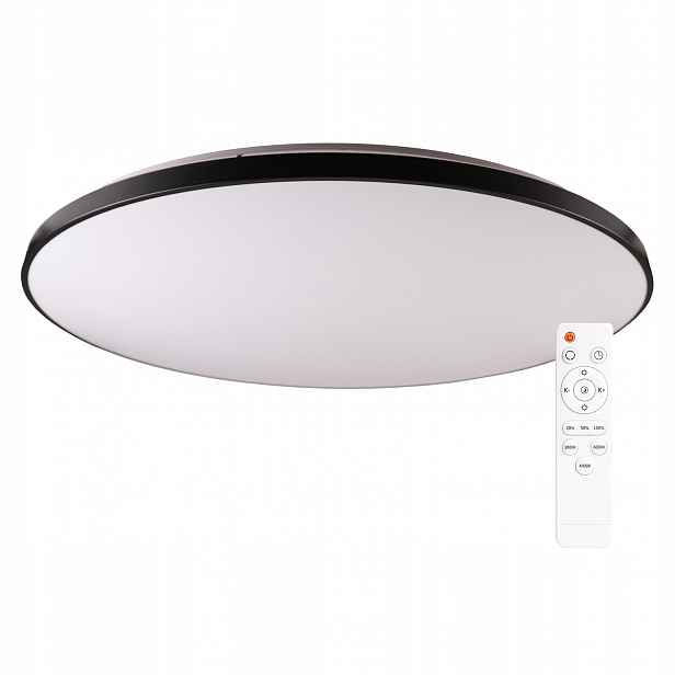 Stropní Svítidlo Led Stropní svítidlo 80W 9200lm Cct Bílá Černá Dálkový Ovladač Stmívatelná