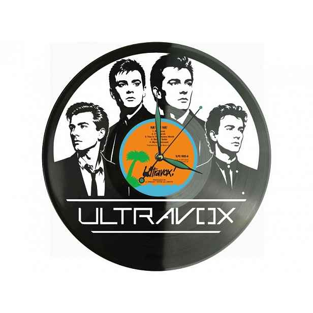 Ultravox Dárek Originální dekorace do domu Hodiny z vinylové desky
