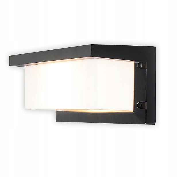 Zahradní nástěnné svítidlo Brolux bílé, černé E27 60 W
