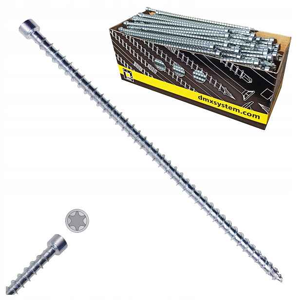 Tesařské Vruty 6x160 Plný Závit Válcová Hlava