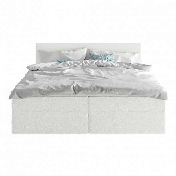 Fedve BOXSPRINGOVÁ POSTEL ROTELLO 200x200 cm, Bílá