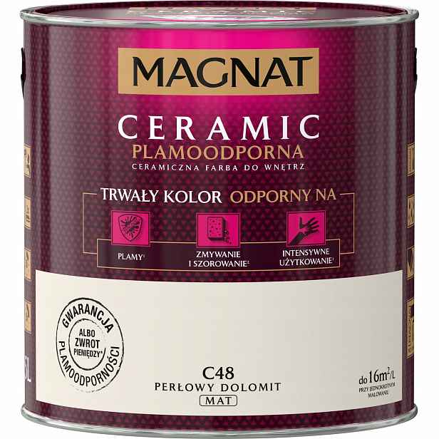 Magnat Ceramic Skvrnitá Barva Na Stěny 2,5L Perleťová Dolomit C48