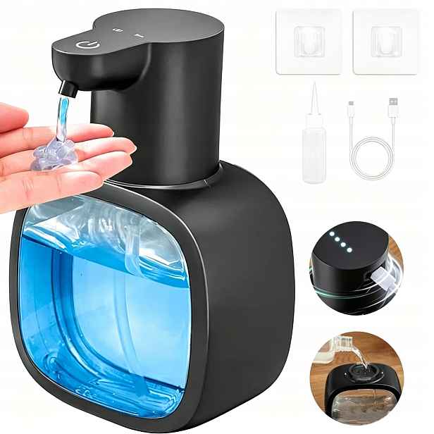 Dávkovač Tekutého Mýdla, Automatický Bezdotykový Senzor, Dávkovač 500 ML