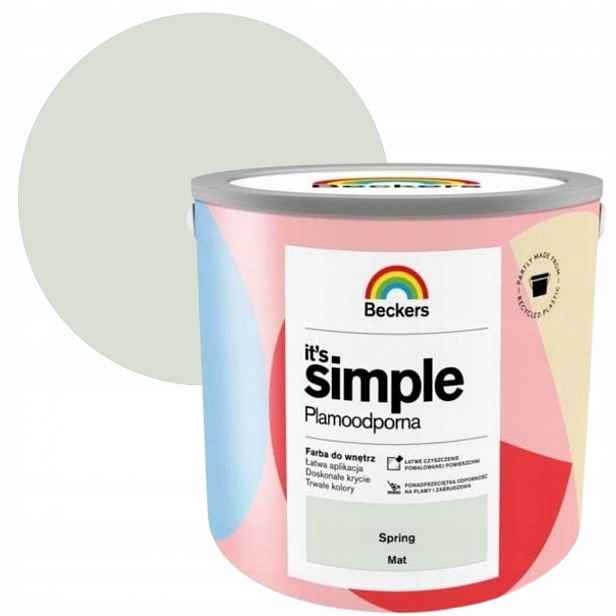 Beckers It'S Simple 2,5L Spring Barva Odolná Vůči Skvrnám Na Stěny