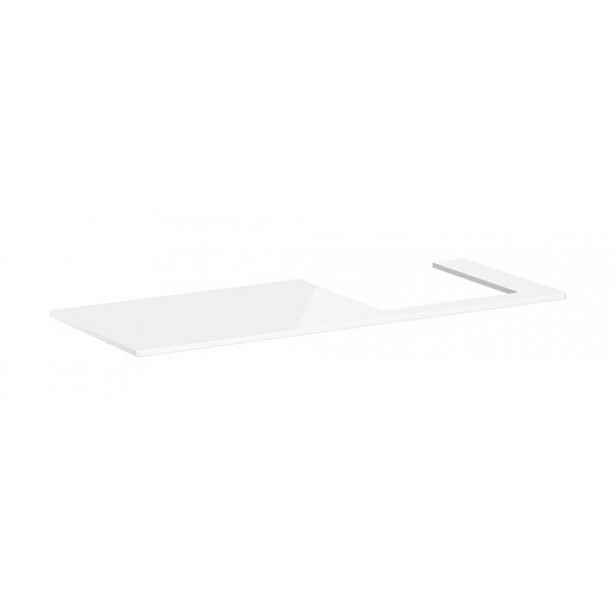 Deska pod umyvadlo Hansgrohe Xelu Q 136x1,6x55 cm bílá lesklá 54098050