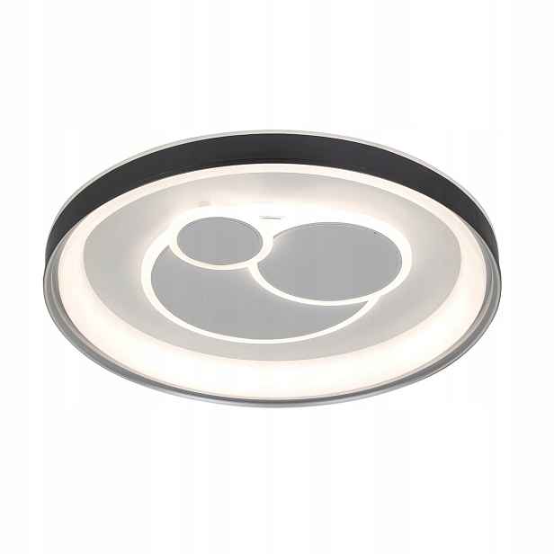 stropní svítidlo Led Moderní černá 46W 5750lm Rgb Cct Dálkový Ovladač Florina