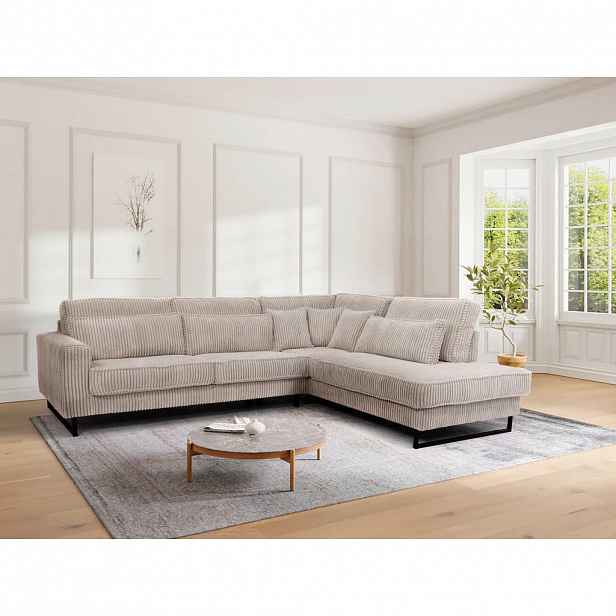 Livetastic ROHOVÁ SEDAČKA, textil, kompozitní dřevo, béžová