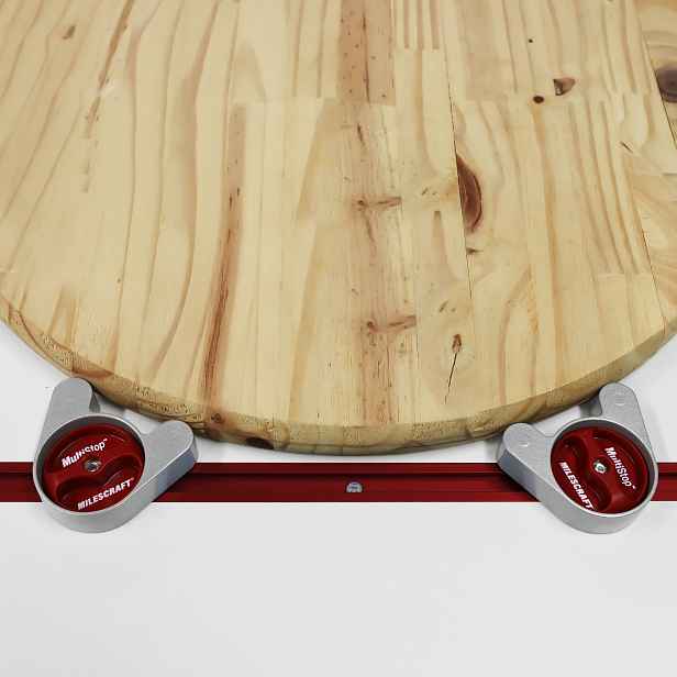 2x Multifunkční Omezovač Stopek Pro Kolejnice T-track Milescraft MultiStop
