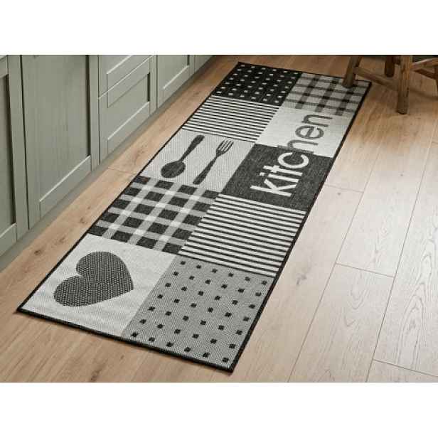Koberec Flex 67x200 cm, motiv kitchen