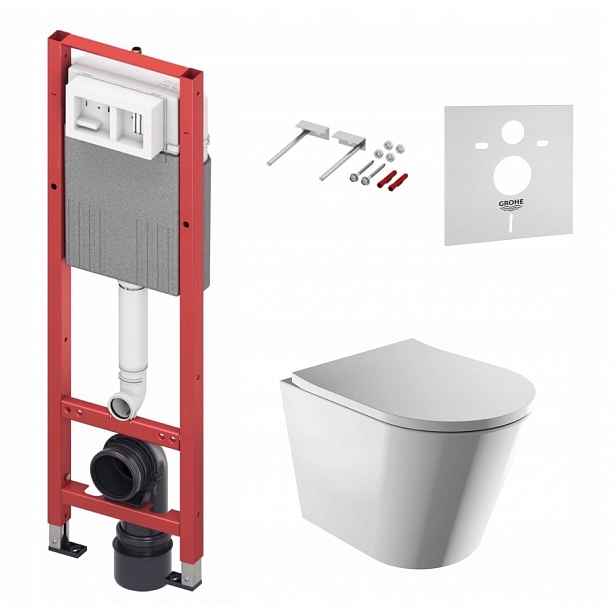 Podomítkový Wc set Stelaz Tece 320 mm Wc mísa Omnires Rimless