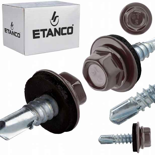 Samovrtné šrouby do oceli a kovu Etanco GT5 5,5x32mm Ral 9007 250 ks