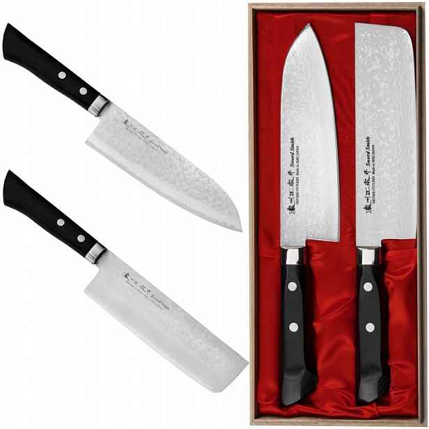 Satake Unique Sai VG-10 Japonská sada 2 nožů Santoku 17 cm a Nakiri 17 cm