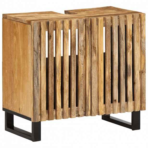 vidaXL Koupelnová skříňka pod umyvadlo 62x34x58 cm masivní mangovník
