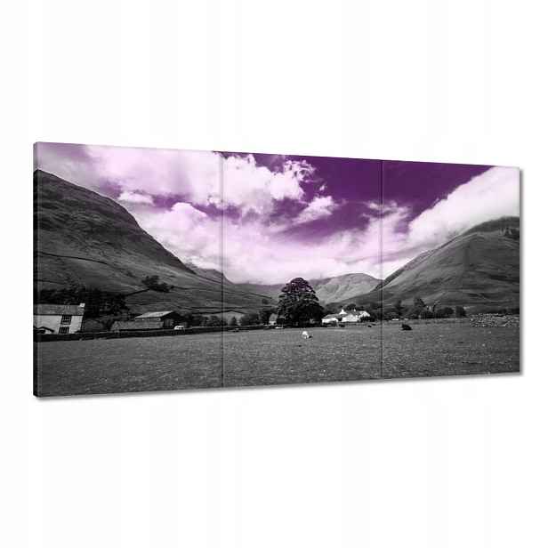 Obrazy 120x60 Fialové nebe