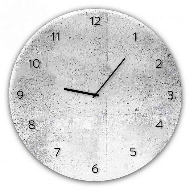 Nástěnné hodiny Styler Glassclock Wall, ⌀ 30 cm