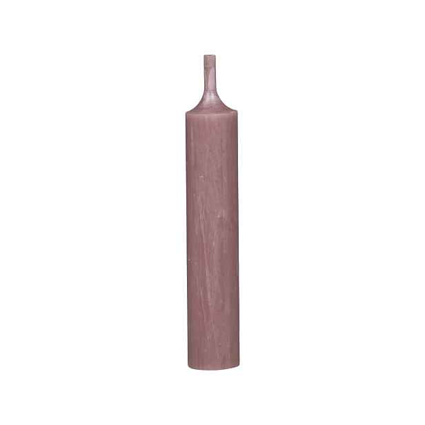 Taupe úzká krátká svíčka Short dinner candle - Ø 2 *11cm / 4.5h Chic Antique
