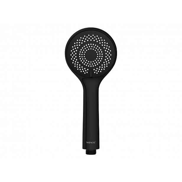 Wenko Sprchová hlavice Watersaving (černá matná, Ø 9,5 cm)