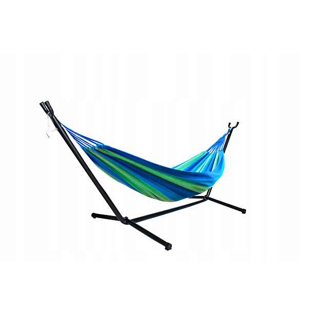 Zahradní houpací síť pro 2 osoby, 200x150cm s rámem
