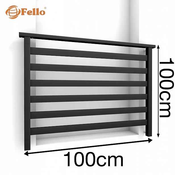 Fusion Francouzský balkon 100 cm Balustrada Ral