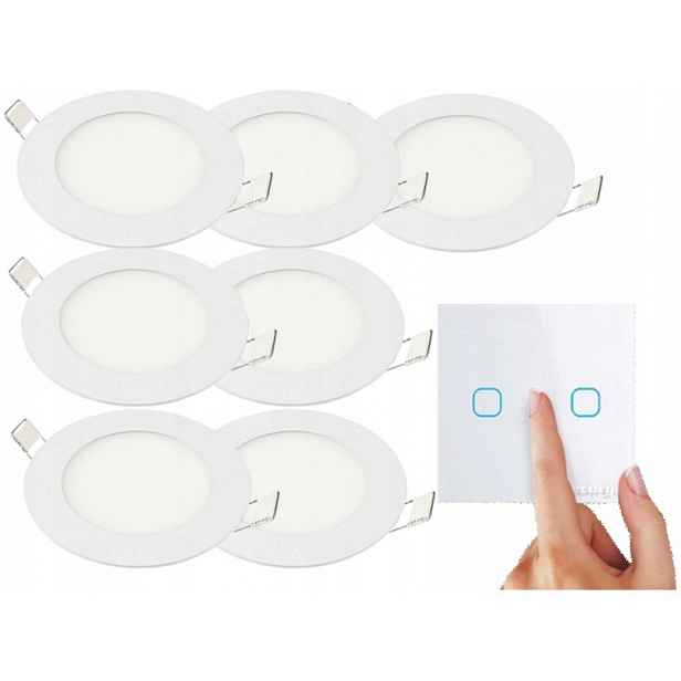 Sada Tenký panel Led svítidlo 3W 7x Vypínač