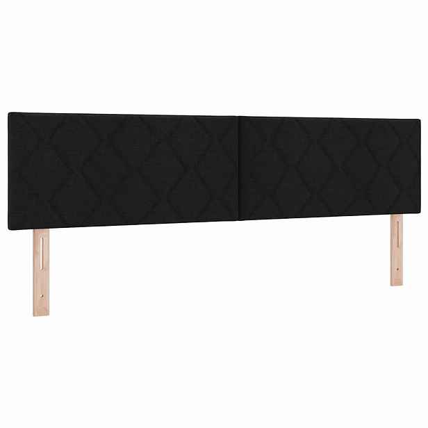vidaXL Čelo postele Černý 180 cm textil