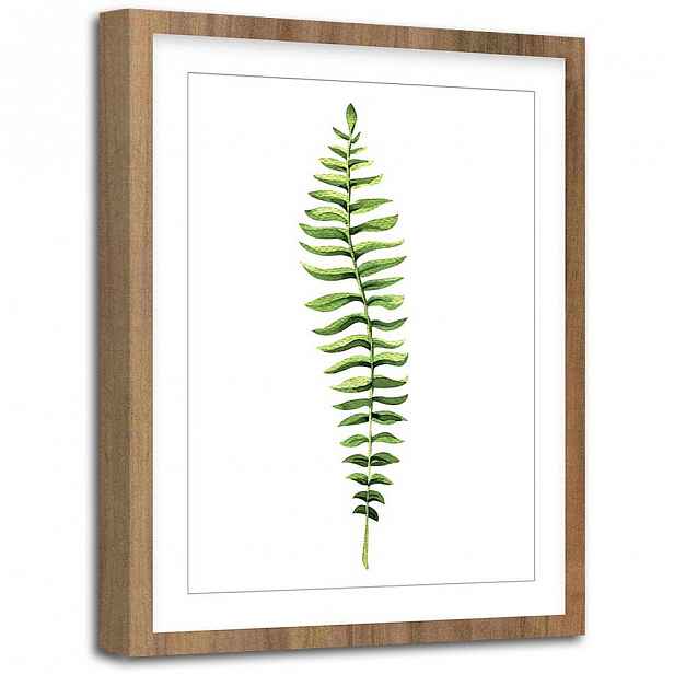 Obraz Styler Modernpik Greenery Wooden Fern, 30 x 40 cm