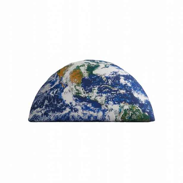 Podlouhlý Polštář Váleček 3D Dekorativní Země Planeta Dárek