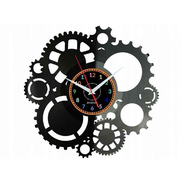 Steampunk Dárek Originální dekorace do domu Hodiny z vinylové desky