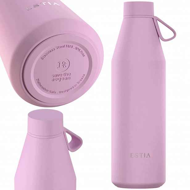 Termoláhev růžová 800 ml na vodu čaj Láhev Na Pití 100% vzduchotěsná Termoska