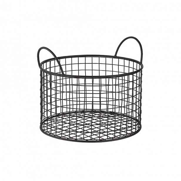 Butlers HOOP Koš kulatý 22 cm - černá
