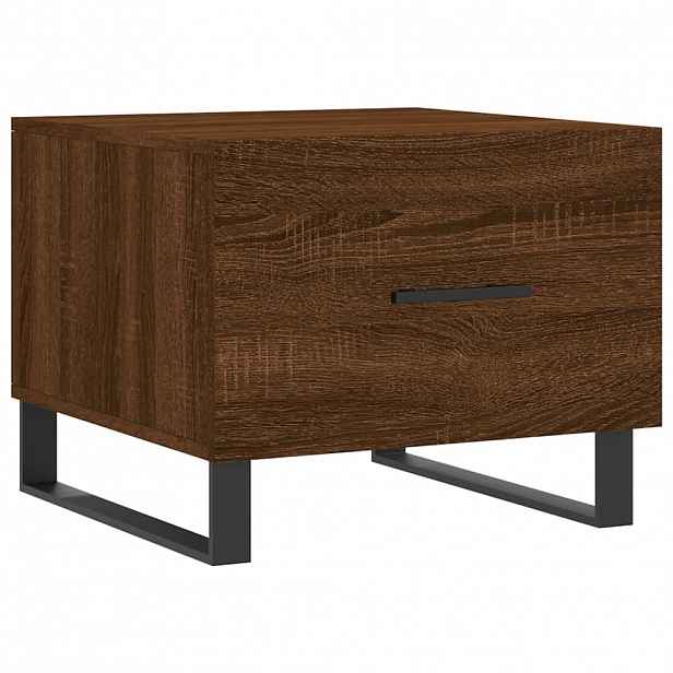 vidaXL Konferenční stolek hnědý dub 50 x 50 x 40 cm kompozitní dřevo