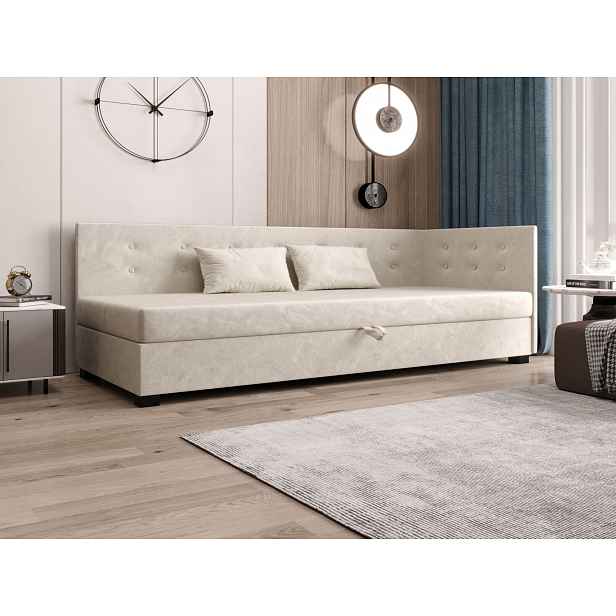 Jednolůžková postel 80x195 AJKA PLUS 1 - ecru