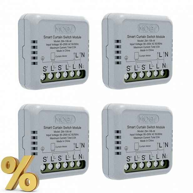 Modul ZigBee pro ovládání elektrických rolet vyžaduje rozbočovač Tuya