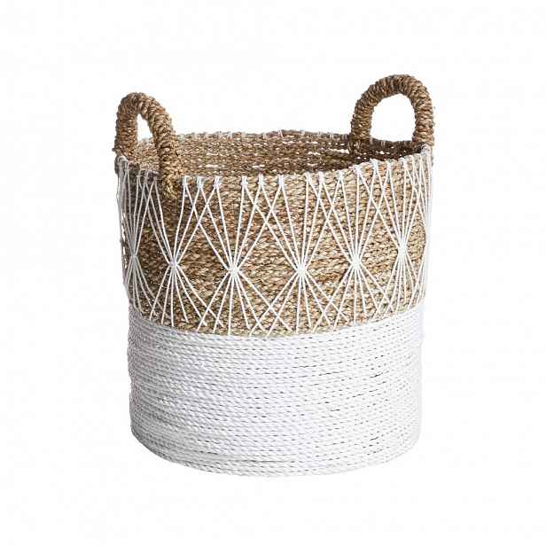 Butlers WHITE BEACH Koš s úchyty 36 cm