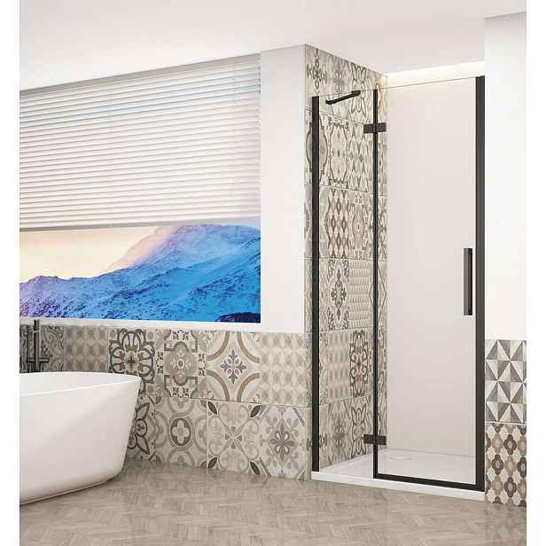 Gelco Trinity - Sprchové dveře 120 cm, levé, čiré sklo/černá GT1212CL-B