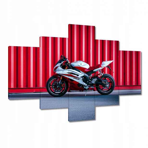 Obrazy 100x70 Bílo-červená Yamaha
