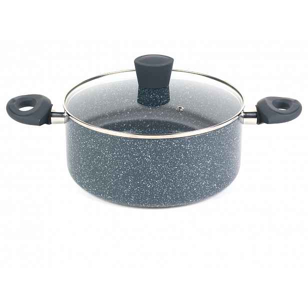 Russell Hobbs Hliníkový hrnec / Rendlík / Pánev / Pánev WOK Nightfall Collection Blue Marble (24 cm)