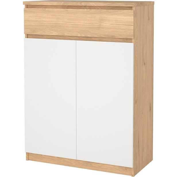 Tvilum Botník Simplicitous 80 cm hickory Jackson/bílý