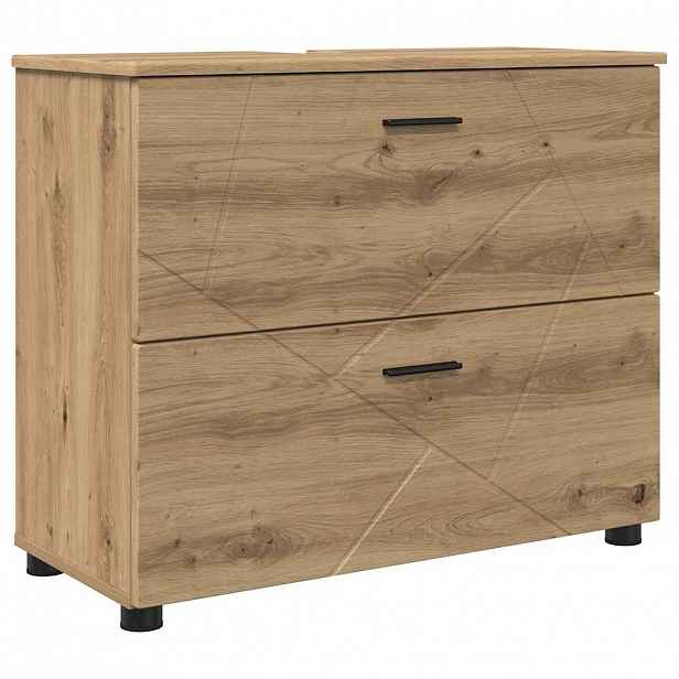 vidaXL Koupelnová skříň se zásuvkou Artisanový dub 76,5 x 35 x 64 cm