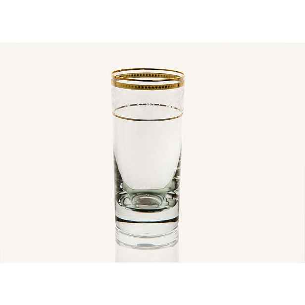 Sada 6 sklenic na pivo 360 Ml Dolce Vita Gold Dárek ke Dni matek, otců