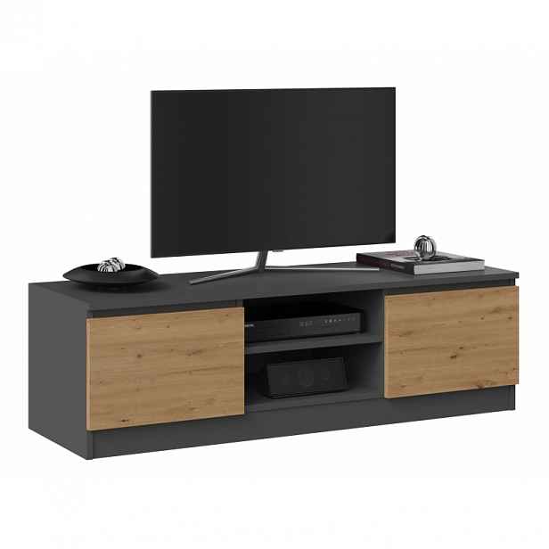 Stolek pod televizi SABA 1 - dub artisan / antracitový
