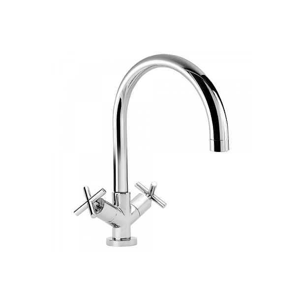 Tres BIMAX-TRES 163333 Dvoupáková dřezová kuchyňská baterie - lesklý chrom