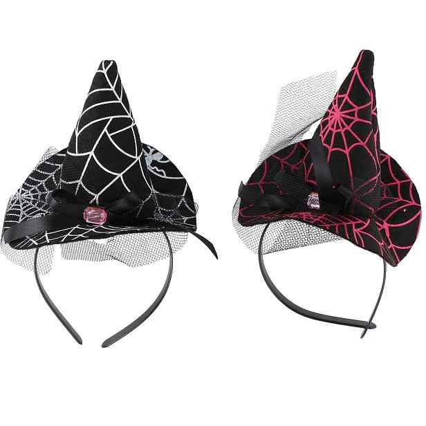 Klobouk 24cm Halloween s čelenkou