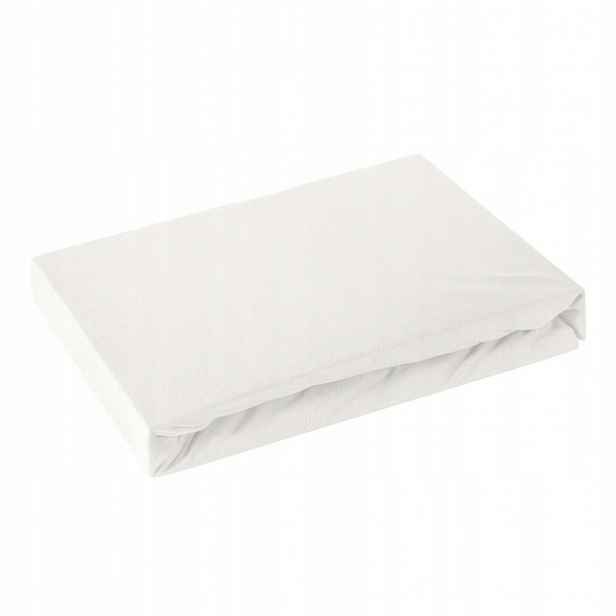 Prostěradlo jersey s gumičkou 240x220 krémové na matrace 30 cm 125 g/m2