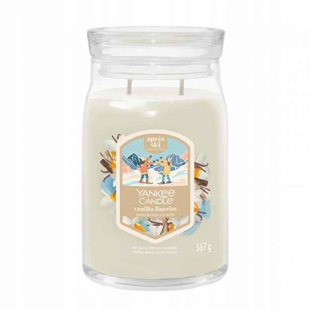 Yankee Candle Vanilla Flurries Velká sójová svíčka se dvěma knoty 567 g