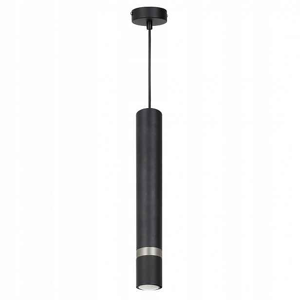 Závěsná lampa Milagro Joker Inox MLP9673 1xGU10 s nastavitelnou trubicí, černá