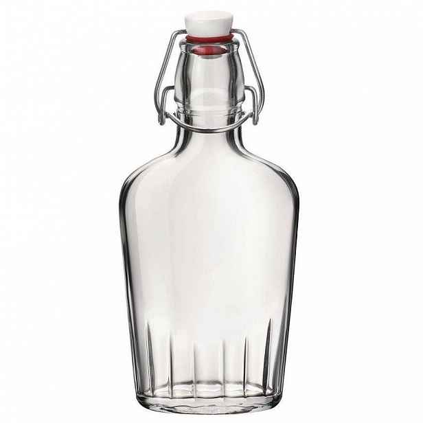 Bormioli Rocco Skleněná láhev s clip uzávěrem Fiaschetta, 250 ml