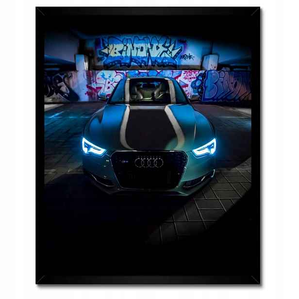 Plakáty v rámu 40x50 Modré Audi Auta