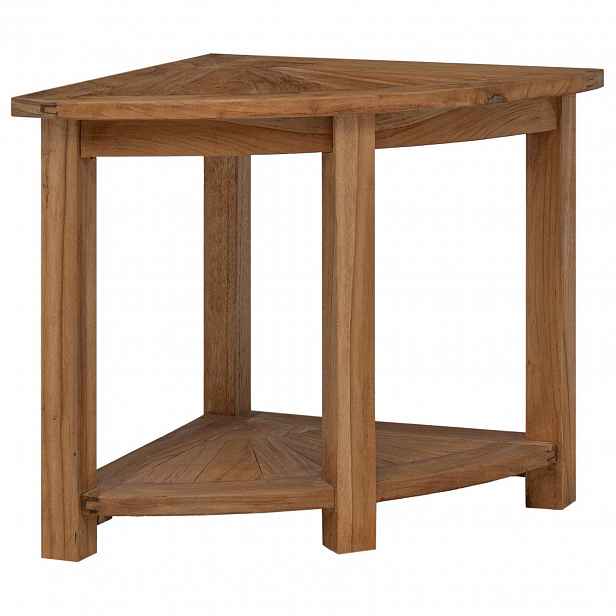 vidaXL Noční stolek do koupelny s úložištěm Přírodní 45 x 45 x 46 cm