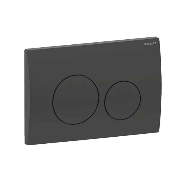 Geberit Delta20 - Ovládání splachování, matná černá 115.127.14.1